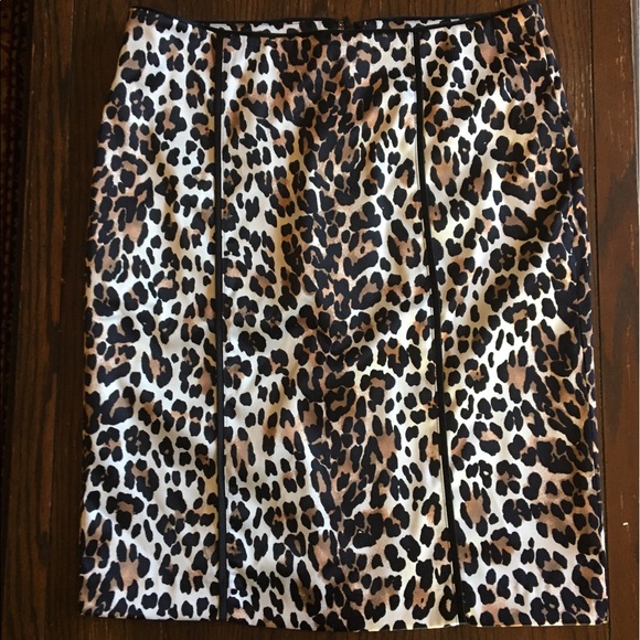 White House Black Market Dresses & Skirts - White House black Market Leopard Print Skirt